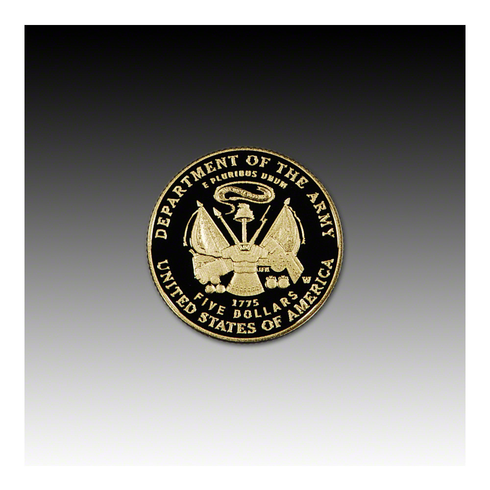 2011 W US Gold $5 Army Commemorative Proof in OGP [US-MC-G5-11