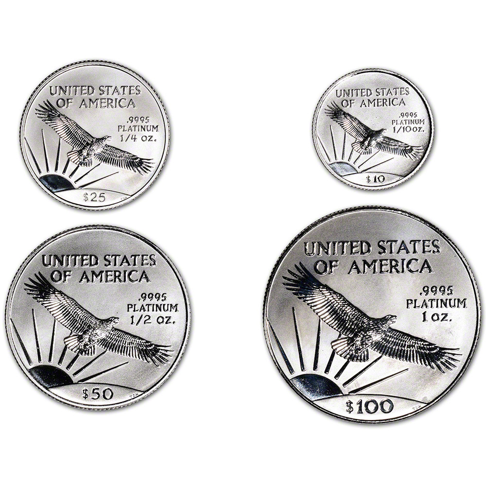 1997 American Platinum Eagle BU Four Coin Set in OGP [US-97-APE