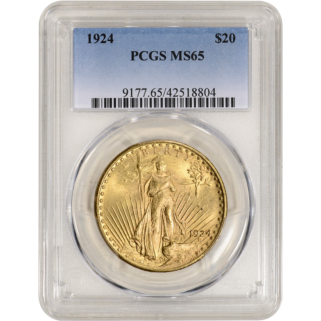 1924 US Gold $20 Saint-Gaudens Double Eagle - PCGS MS65 [24-USG