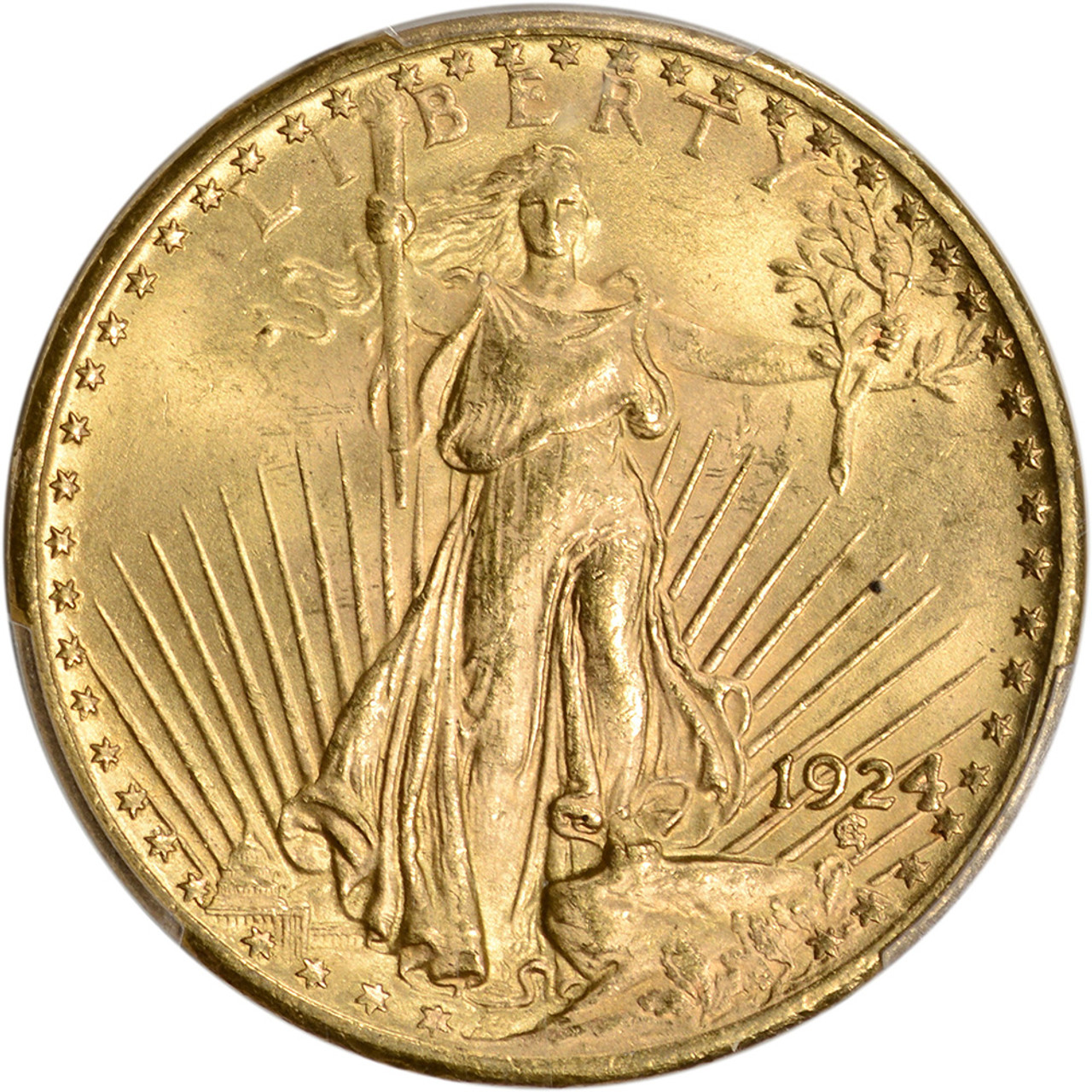 1924 US Gold $20 Saint-Gaudens Double Eagle - PCGS MS65 [24-USG