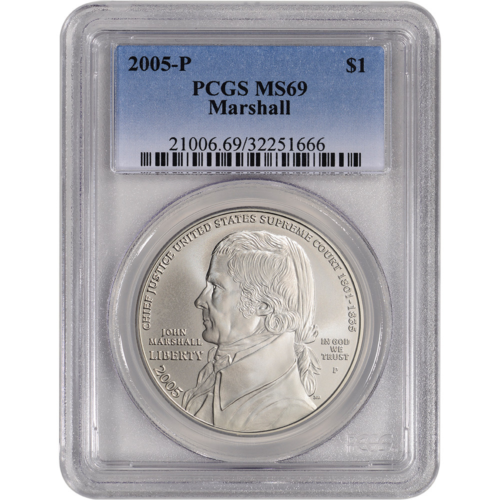 2005-P US Chief Justice John Marshall Commemorative BU Silver