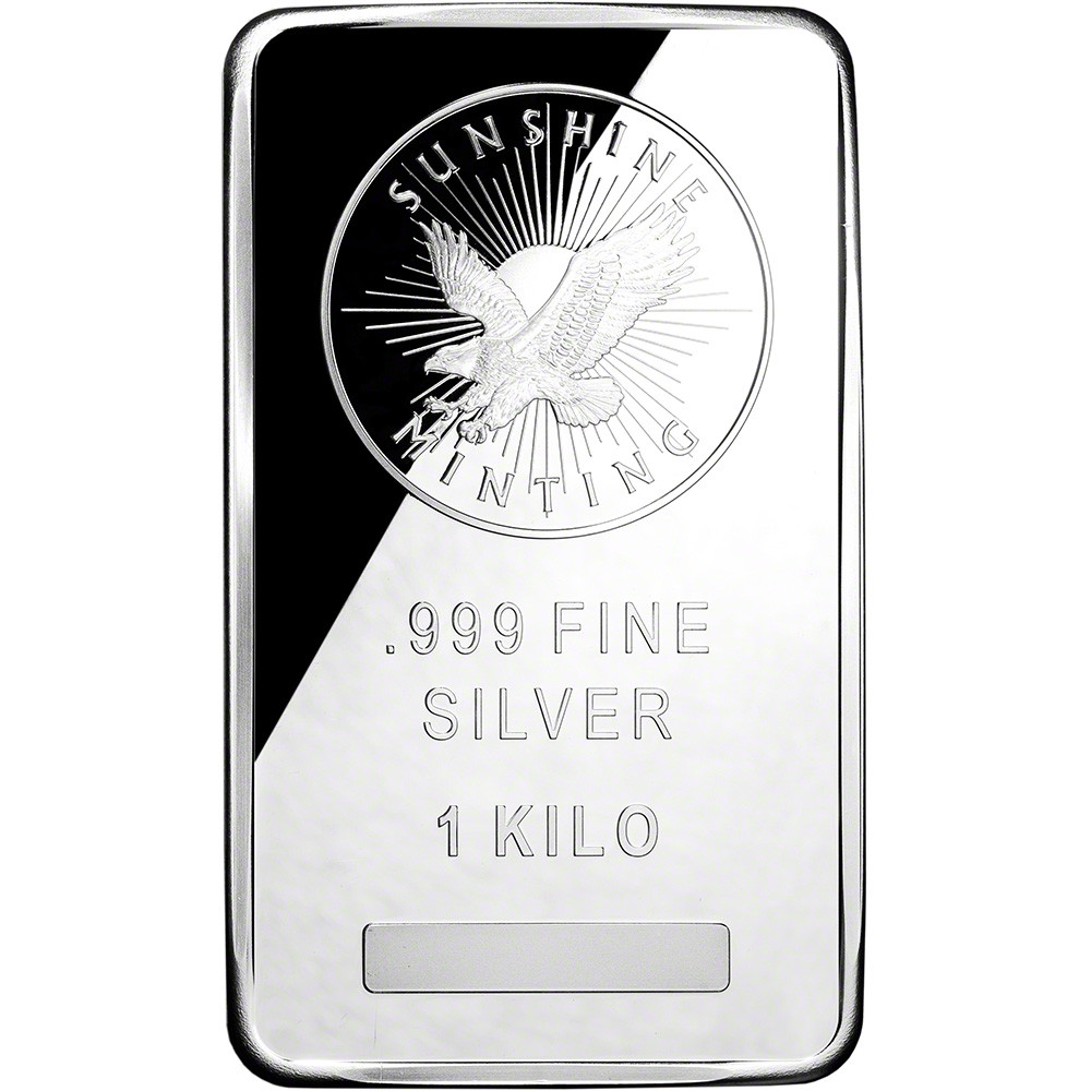 Kilo 32.15 oz. Silver Bar - Sunshine Minting .999 Fine [SILVER-Bar