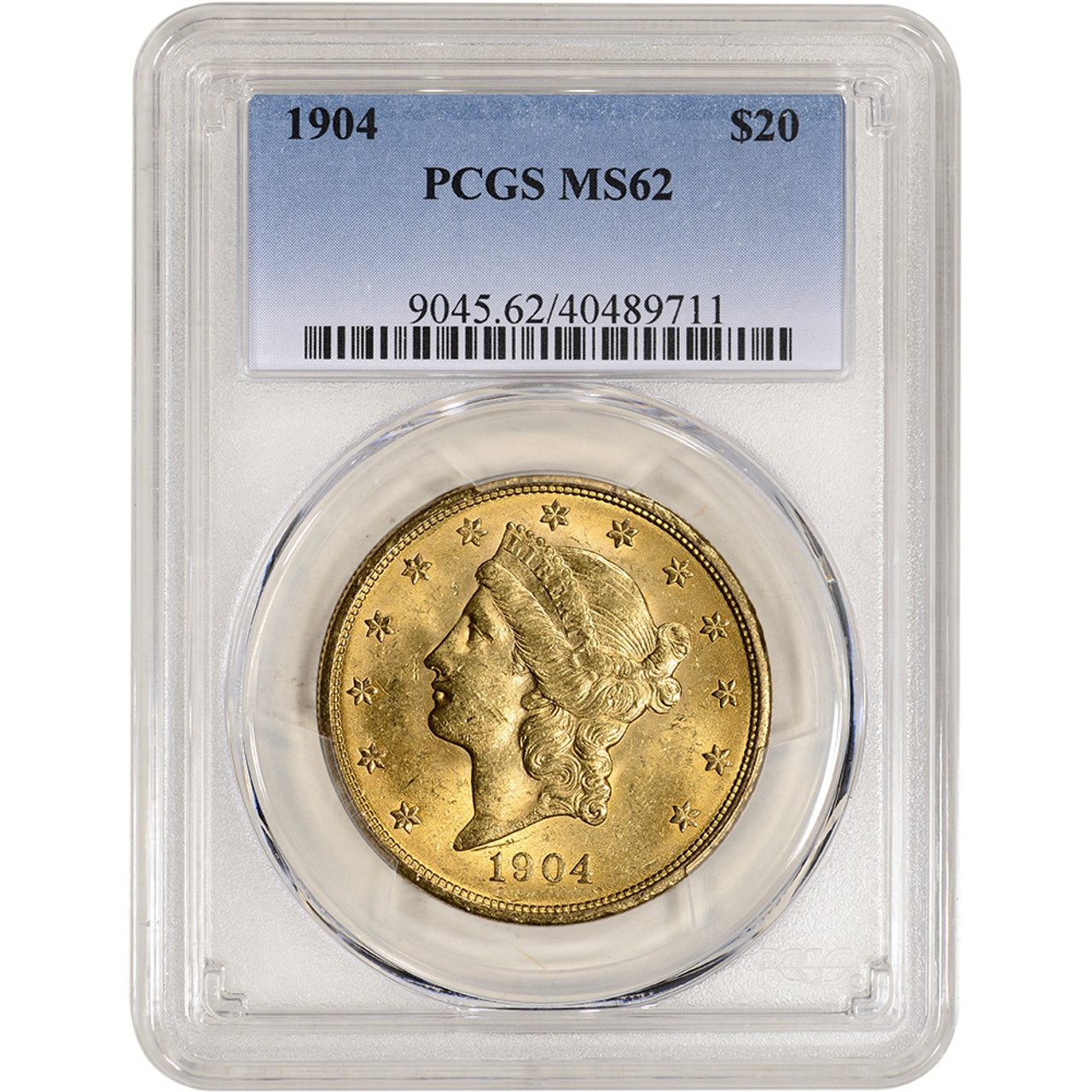 1904 US Gold $20 Liberty Head Double Eagle - PCGS MS62 [04-USG-LIB