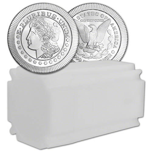 TWENTY (20) 1 oz. Silver Round - Morgan Stackable .999 [SILVER-Rnd-1oz-AMARK-MORG(20)]