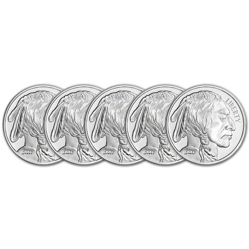 TEN (10) 1 oz. Silver Round - Sunshine Buffalo - .999 Fine