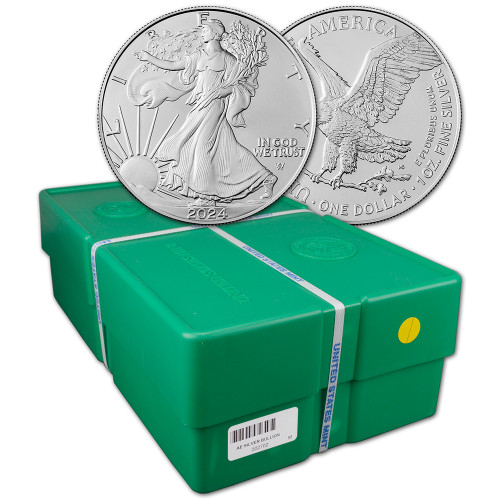 2024 American Silver Eagle 1 oz $1 - BU - Sealed 500 Coin Monster Box [24-ASE-BU(500)]