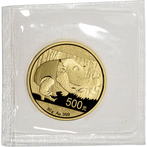 China Gold Panda 30 g 500 Yuan - BU - Mint Sealed - Random Date [X-CGP-30g-BU-Mint]