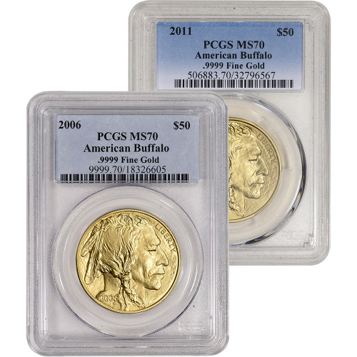 American Gold Eagle 1 oz $50 - PCGS MS70 Random Date and Label [X