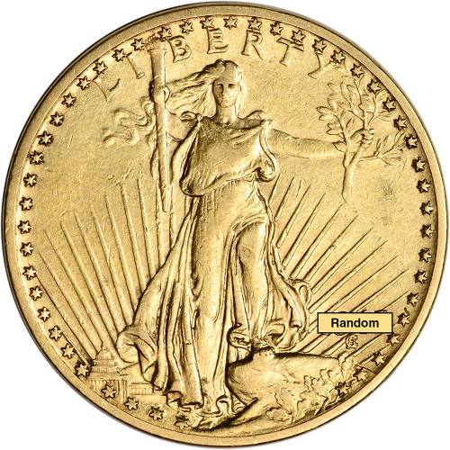 US Gold $20 Saint-Gaudens Double Eagle - VF - Random Date [X-USG-STG-20-VF]