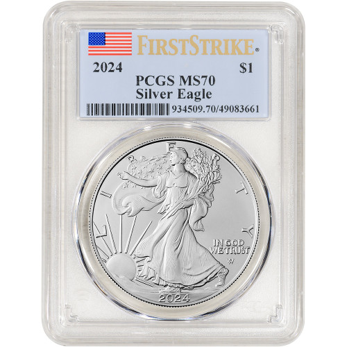 2024 American Silver Eagle - PCGS MS70 First Strike [24-ASE-P-MS70-FS]