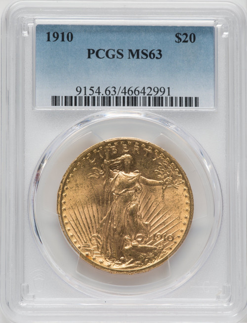 1910 US Gold $20 Saint-Gaudens Double Eagle - PCGS MS63 [V-HA-173712056]
