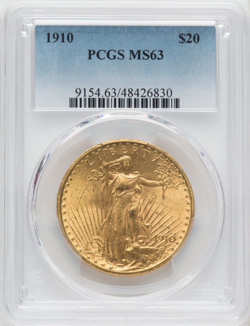 1910 US Gold $20 Saint-Gaudens Double Eagle - PCGS MS63 [V-HA-571759033]