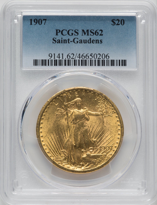 1907 US Gold $20 Saint-Gaudens Double Eagle Saint-Gaudens - PCGS MS62 [V-HA-171358084]