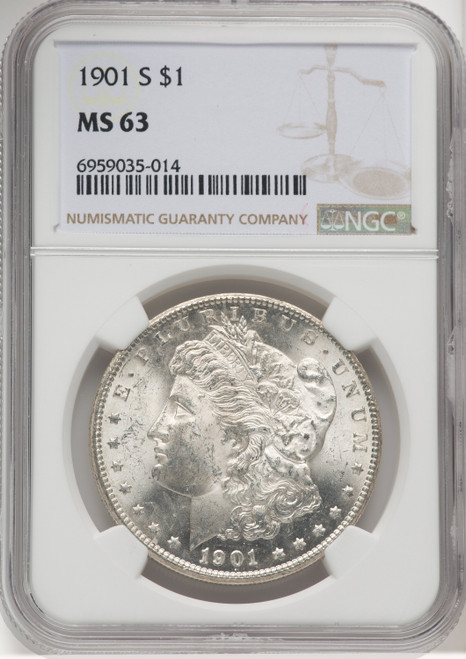 1901 S US Morgan Silver Dollar $1 - NGC MS 63 [V-HA-769295016]