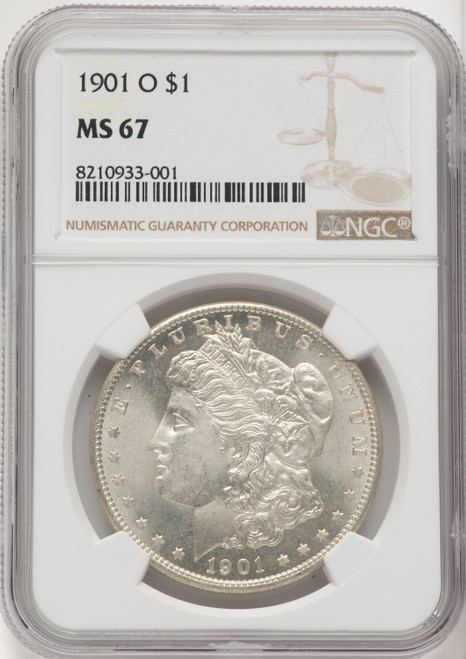 1901 O US Morgan Silver Dollar $1 - NGC MS 67 [V-HA-769300013]