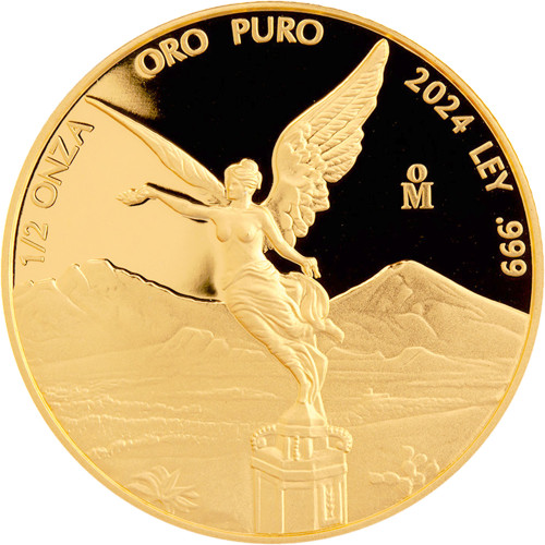 2024 Mexico Gold Libertad Proof 1/2 oz 1/2 Onza [24-LIBERTAD-G.5-PF]