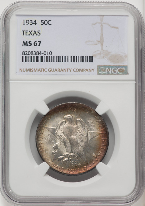 1934 US Silver Commemorative 50C TEXAS - NGC MS 67 [V-HA-771110015]