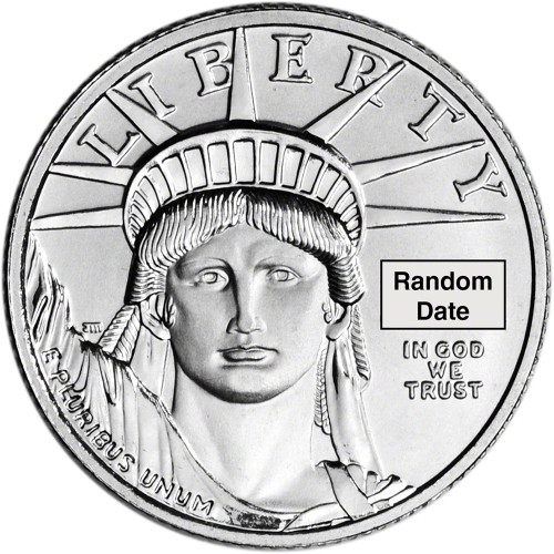 American Platinum Eagle (1/4 oz) $25 - BU - Random Date [X-APE-25-BU]