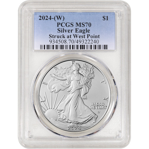 2024 (W) American Silver Eagle - PCGS MS70 [24-(W)-ASE-P-MS70]