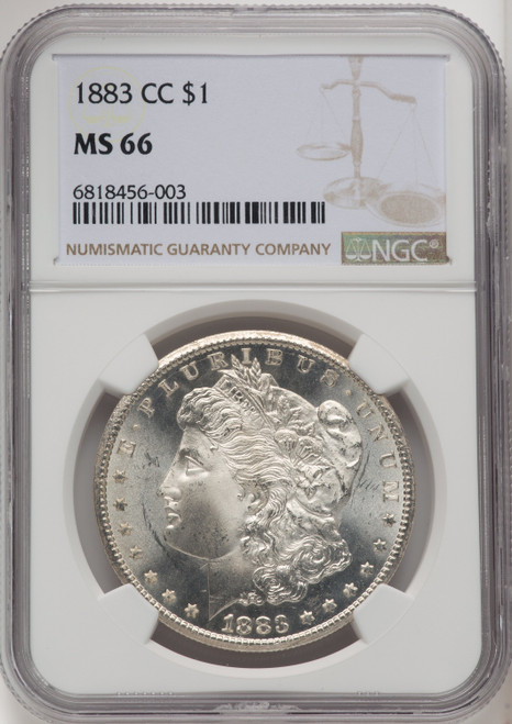 1883 CC US Morgan Silver Dollar $1 - NGC MS 66 [V-HA-771822027]