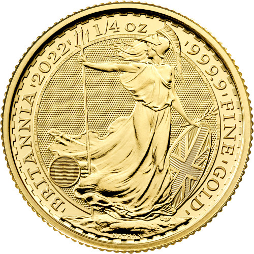 2022 Great Britain Gold Britannia £25 - 1/4 oz - BU [22-BRIT-G25-BU]