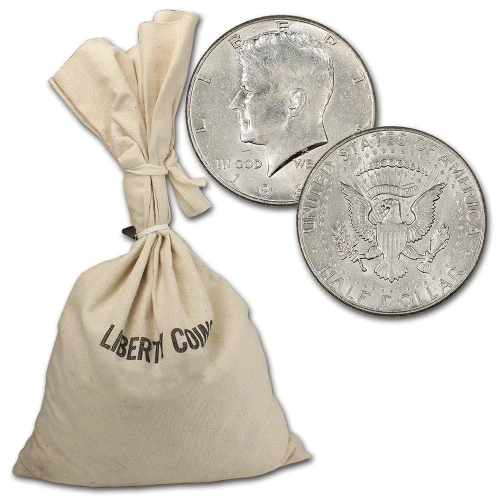 90% Silver 1964 Kennedy Half Dollars - $500 Face Value Bag [X-BAG