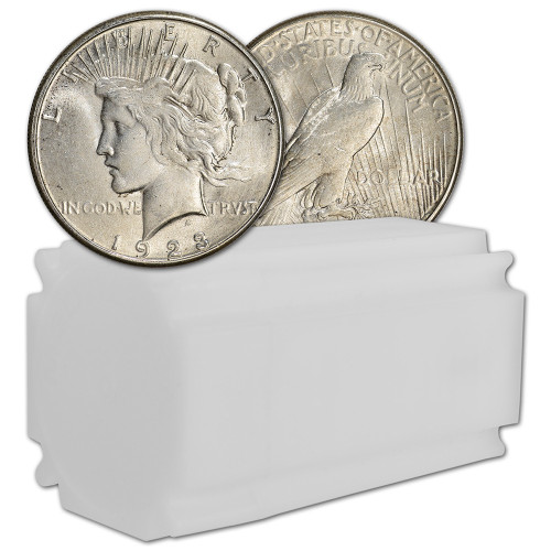 1923 S US Peace Silver Dollar $1 - BU - Roll of 20 Coins [23-S-PEACE-BU(20)]