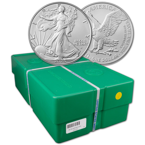 2025 American Silver Eagle 1 oz $1 - BU - Sealed 500 Coin Monster Box [25-ASE-BU(500)]