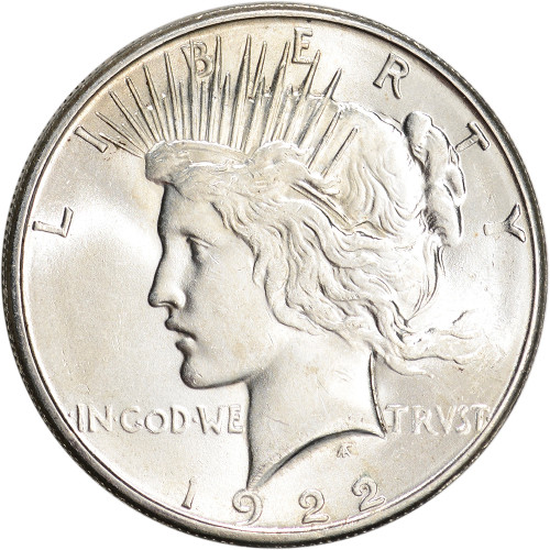 1922 Peace Silver Dollar Coin $1 - BU [22-PEACE-BU]