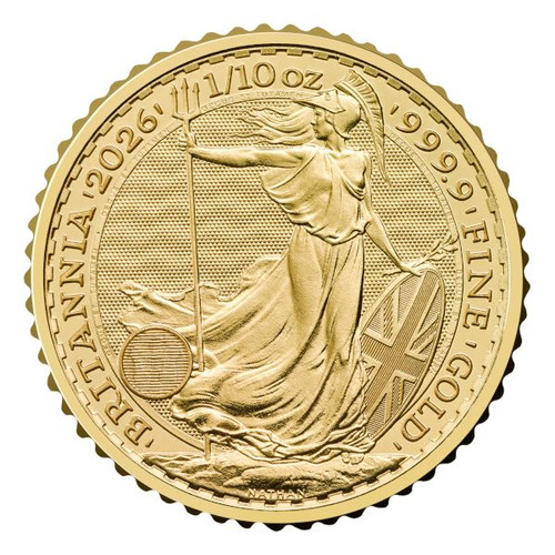 2026 Great Britain Gold Britannia £10 1/10 oz - BU