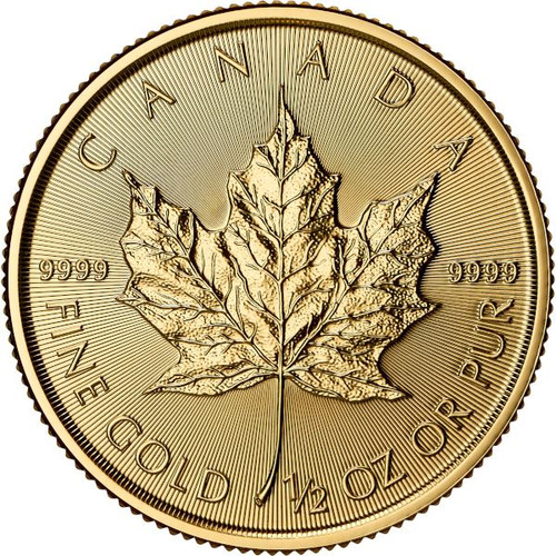2026 Canada Gold Maple Leaf 1/2 oz $20 - BU