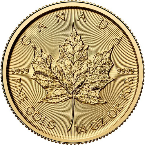 2026 Canada Gold Maple Leaf 1/4 oz $10 - BU