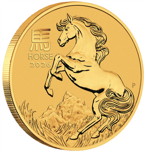 2026 P Australia Gold Lunar Series III Year of the Horse 1/10 oz $15 - BU