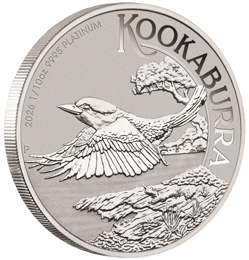 2026 P Australia Platinum Kookaburra 1/10 oz $15 - BU