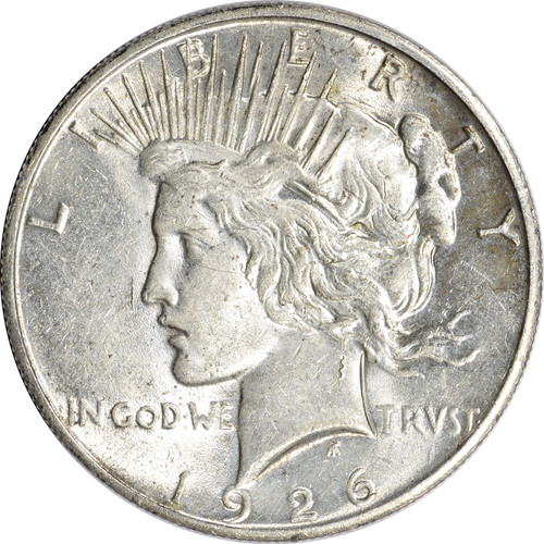 1926 US Peace Silver Dollar $1 - AU