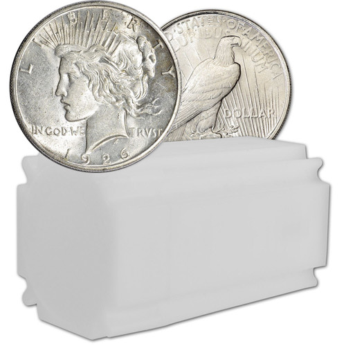 1926 US Peace Silver Dollar $1 - AU - Roll of 20 Coins