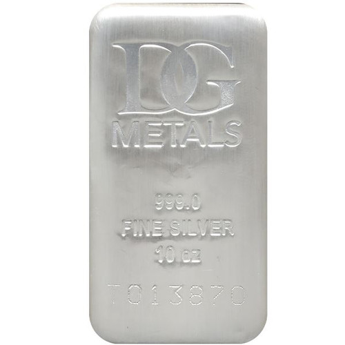 10 oz Silver Bar - Dillon Gage - .999 Fine