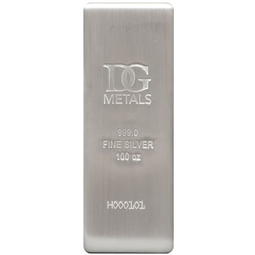 100 oz Silver Bar - Dillon Gage - .999