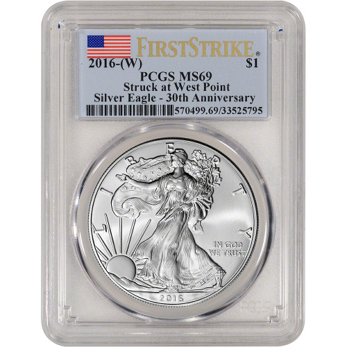 2016 (W) American Silver Eagle - PCGS MS69 First Strike [16-(W)-ASE-P-MS69-FS]