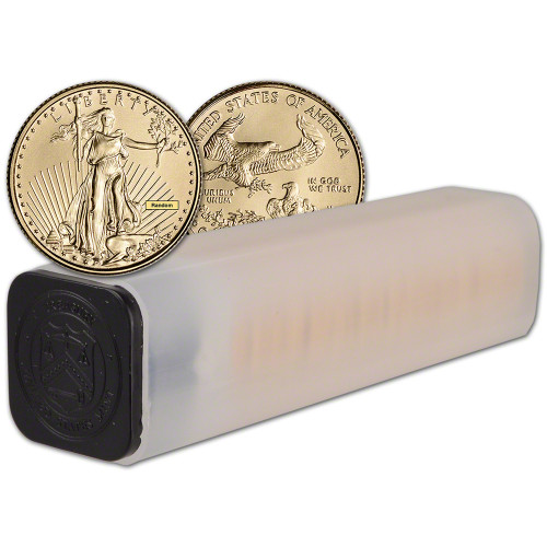 American Gold Eagle 1 oz $50 - Random Date - 1 Roll - 20 BU Coins