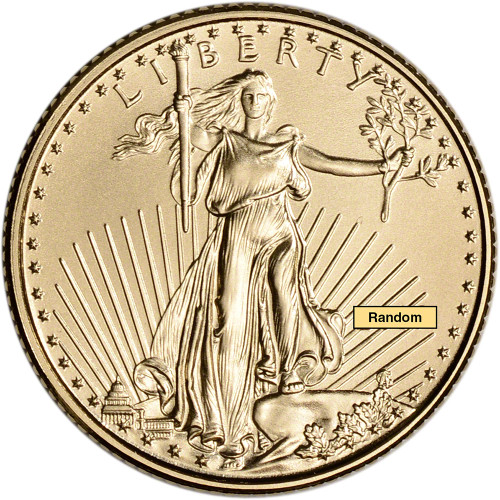 2022 American Gold Eagle 1/10 oz $5 - BU [22-AGE-5-BU] - Liberty Coin