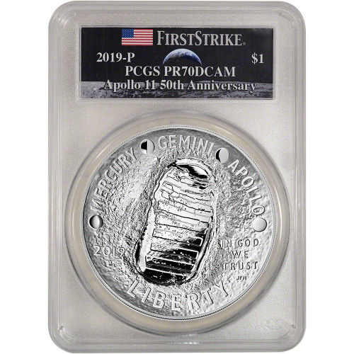 2019 P Apollo 11 Commemorative 5 oz Proof Silver $1 PCGS