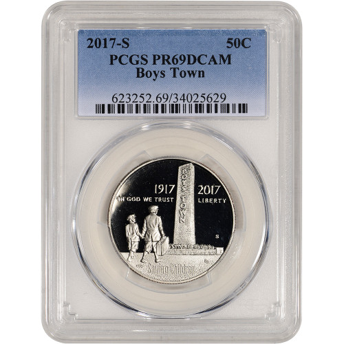 2017-S US Boys Town Commemorative Proof Half Dollar - PCGS PR69 DCAM [MC-HD-17-S-BTC-P-PR69]