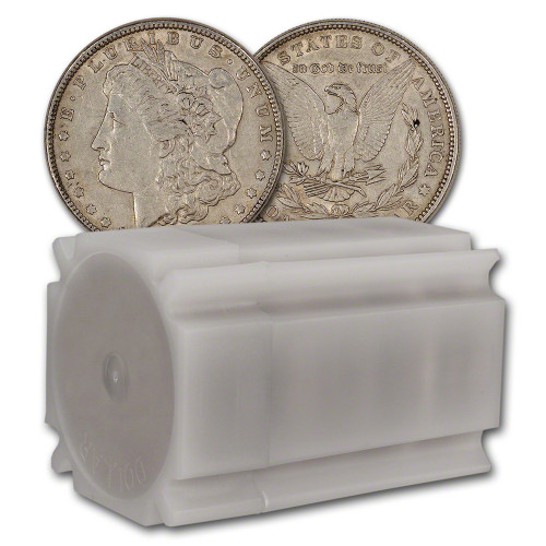 1921 US Morgan Silver Dollar - Roll of 20 coins - Average