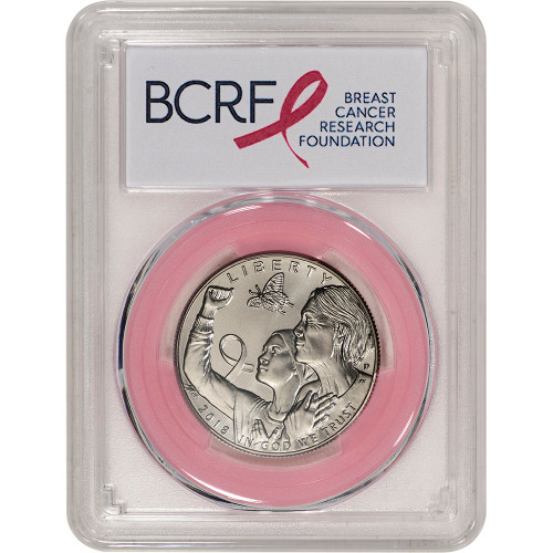 2018-D US Breast Cancer Commemorative BU Half Dollar PCGS MS70 First Strike Pink [MC-HD-18-D-BCA-P-MS70-FS-BCR]