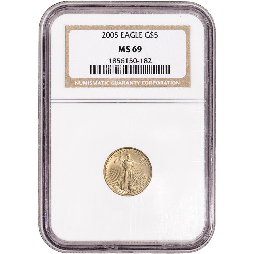 2005 American Gold Eagle 1/10 oz $5 - NGC MS69 [05-AGE-5-N-MS69-OSH]