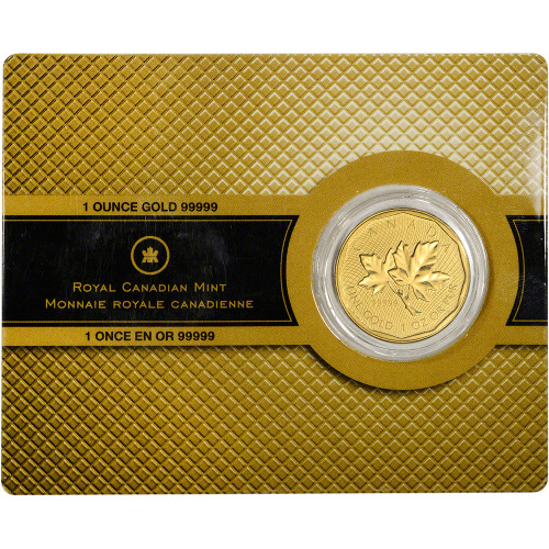 2008 Royal Canadian Mint Gold 1 oz .99999 Pure Maple Leaf $200 in Assay [08-CML-G200-99999-BU-Assay]