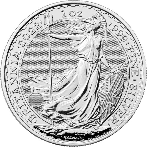 2022 Great Britain Silver Britannia £2 - 1 oz - BU [22-BRIT-S2-BU]