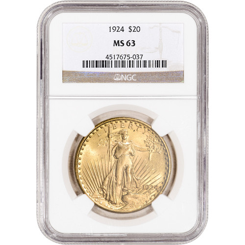 1925 US Gold $20 Saint-Gaudens Double Eagle - NGC MS63 [25-USG-STG