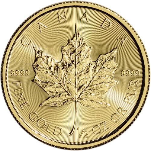 Canada Gold Maple Leaf - 1/2 oz - $20 - BU - .9999 Fine - Random Date [X-CML-G20-.9999-BU]